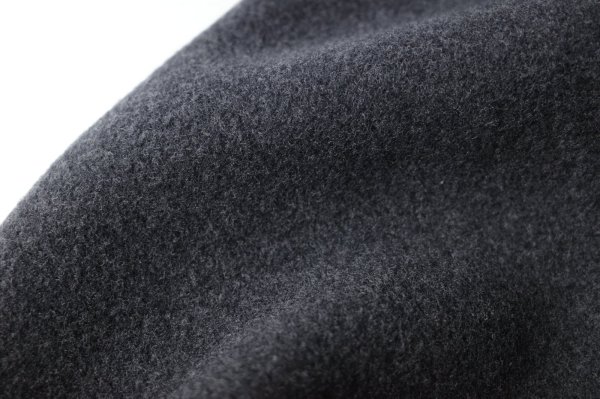 画像10: FOLL       sp160s wool soft rever wardrobe coat・charcoal (10)