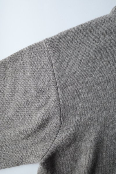 画像2: FOLL firstclass cashmere drivers knit jacket・undyed brown