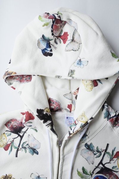 画像1: UNDERCOVER UC2E1802-2 zip hoodie・IVORY BASE