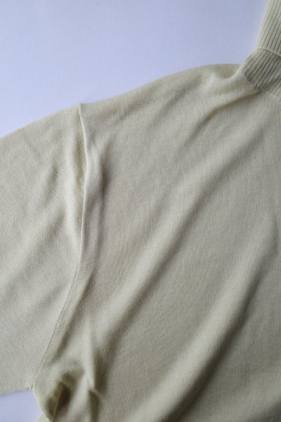画像2: FOLL washable wool turtleneck sweater・smoke yellow