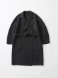 画像1: FOLL       sp160s wool soft rever wardrobe coat・charcoal (1)