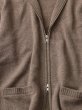 画像5: FOLL       firstclass cashmere drivers knit jacket・undyed brown (5)