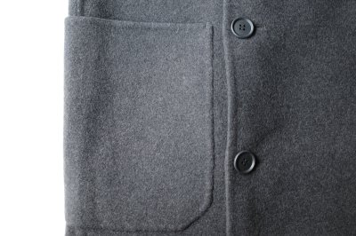画像3: FOLL       sp160s wool soft rever wardrobe coat・charcoal