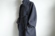 画像18: FOLL       sp160s wool soft rever wardrobe coat・charcoal (18)