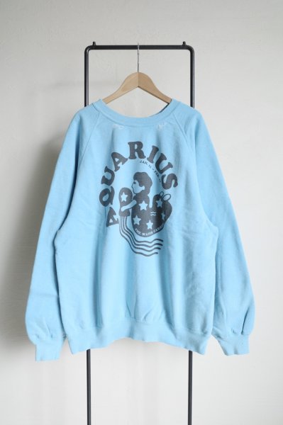 画像1: NEXUSVII.       AQUARIUS CREW SWEAT・LIGHT BLUE (1)