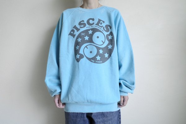 画像10: NEXUSVII.       PISCES CREW SWEAT・LIGHT BLUE (10)