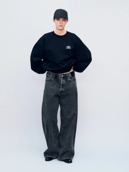 画像3: ssstein         HIGH GAUGE COTTON SWEAT LS・BLACK (3)