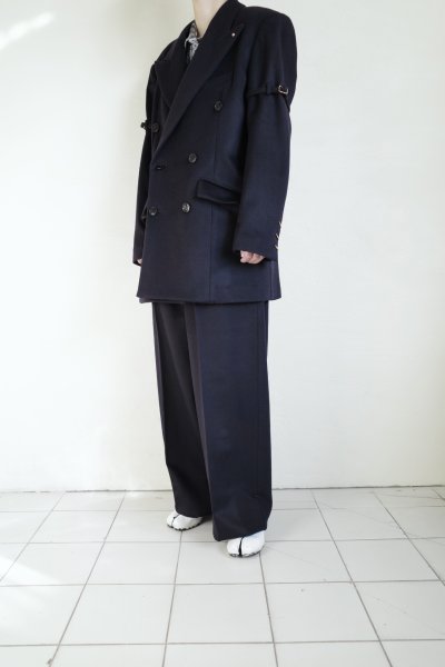 画像13: SUÉSADA       Cashmerewool Breasted Jacket・navy (13)