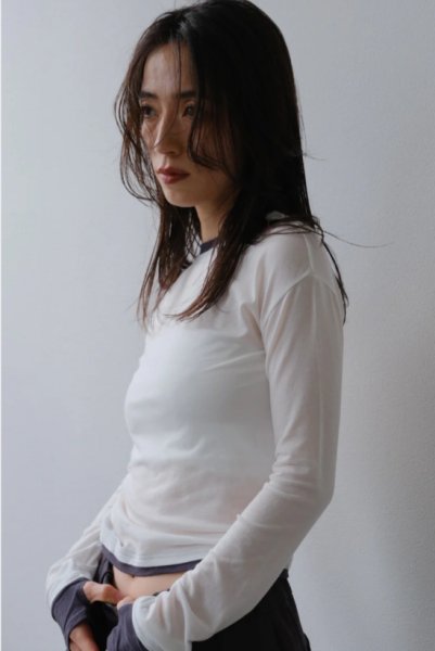 画像9: IFMEH       Twin-layer tops・white (9)