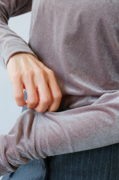 画像7: IFMEH       Sheer velour tops・gray (7)