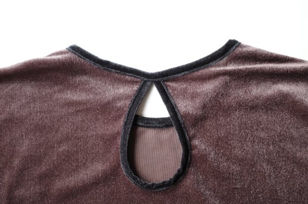 画像16: IFMEH       Sheer velour tops・brown (16)