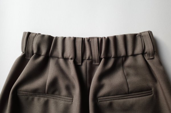 画像9: IFMEH       Gabardline tack trousers・ olive (9)