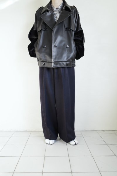 画像17: SUÉSADA       Synthetic Leather blouson・black (17)