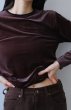 画像7: IFMEH       Sheer velour tops・brown (7)