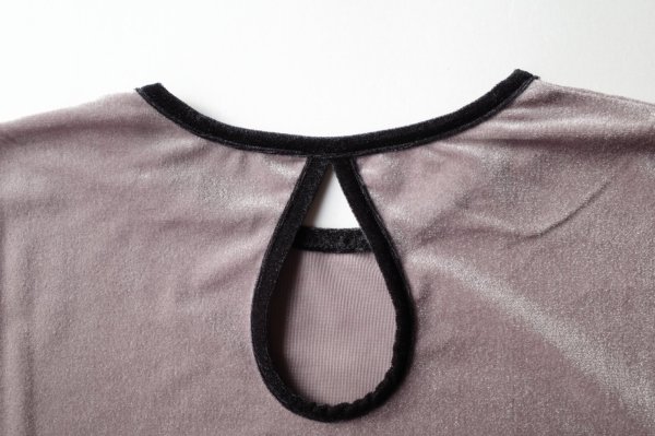 画像13: IFMEH       Sheer velour tops・gray (13)