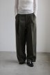 画像4: IFMEH       Gabardline tack trousers・ olive (4)