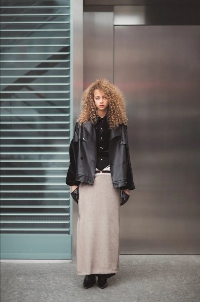 画像19: SUÉSADA       Synthetic Leather blouson・black (19)