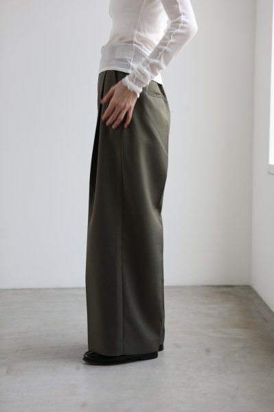 画像3: IFMEH       Gabardline tack trousers・ olive (3)
