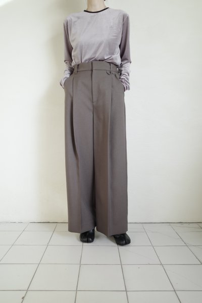 画像18: IFMEH       Gabardline tack trousers・ olive (18)