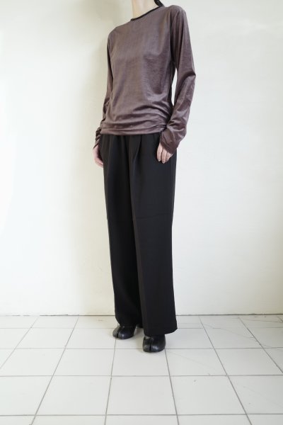 画像13: IFMEH       Sheer velour tops・brown (13)