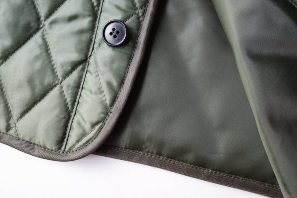 画像16: IFMEH       Quilting short vest・khaki (16)