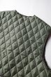画像15: IFMEH       Quilting short vest・khaki (15)