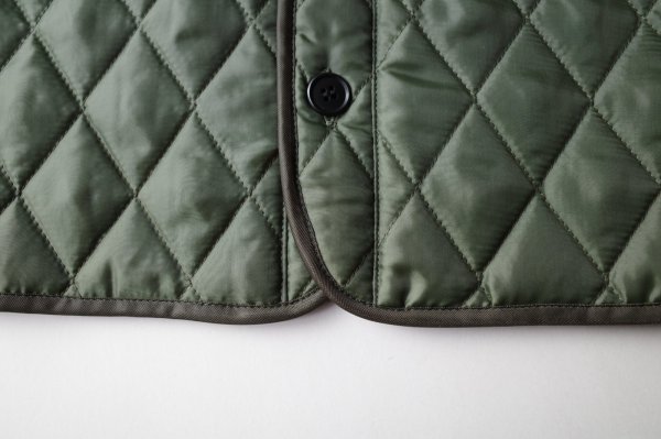 画像17: IFMEH       Quilting short vest・khaki (17)