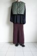 画像11: IFMEH       Quilting short vest・khaki (11)