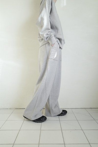 画像10: Dulcamara　　　　　　ランダムバックパイルバギーパンツ・ヘザーグレイ (10)