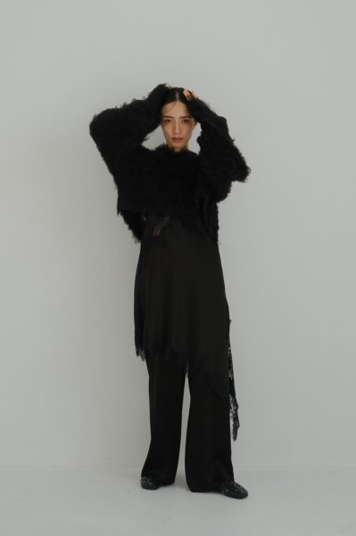 画像7: IFMEH       Shaggy knit tops・black (7)