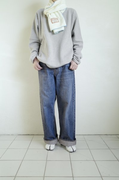 画像7: RELAX FIT       リラックスフィット ”FLEECE MUFFLER MINNEAPOLIS”・レモン×スカイブルー (7)