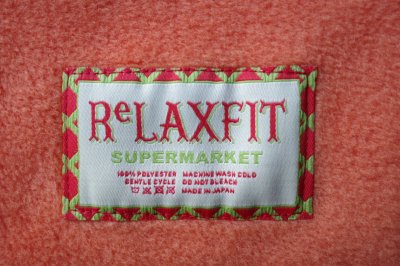 画像1: RELAX FIT リラックスフィット ”FLEECE MUFFLER MINNEAPOLIS”・オレンジ×グリーン