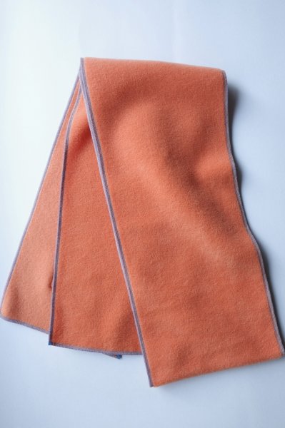 画像2: RELAX FIT       リラックスフィット ”FLEECE MUFFLER MINNEAPOLIS”・オレンジ×グリーン (2)