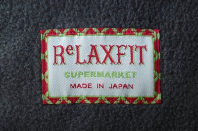 画像1: RELAX FIT       リラックスフィット ”FLEECE MUFFLER MINNEAPOLIS”・ミリタリーグリーン×クリーム