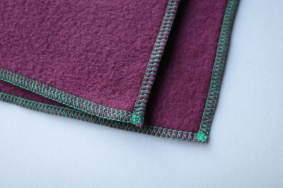 画像2: RELAX FIT       リラックスフィット ”FLEECE MUFFLER MINNEAPOLIS”・バーガンディ×グリーン