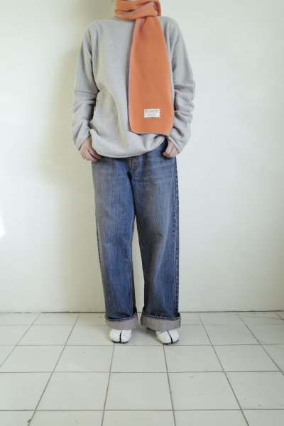 画像6: RELAX FIT       リラックスフィット ”FLEECE MUFFLER MINNEAPOLIS”・オレンジ×グリーン (6)