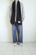 画像4: RELAX FIT       リラックスフィット ”FLEECE MUFFLER MINNEAPOLIS”・ブラック×クリーム (4)