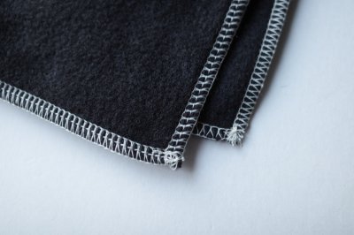 画像3: RELAX FIT       リラックスフィット ”FLEECE MUFFLER MINNEAPOLIS”・ブラック×クリーム