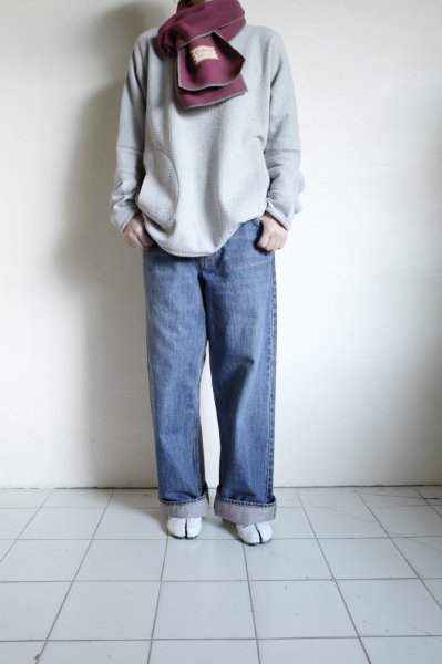 画像7: RELAX FIT       リラックスフィット ”FLEECE MUFFLER MINNEAPOLIS”・バーガンディ×グリーン (7)