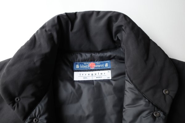 画像7: blackmeans irregular       オーバーサイズパデットスリーブレスコート・BLACK (7)