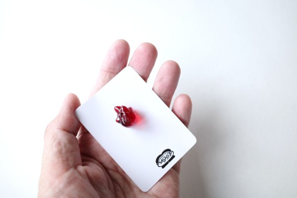 画像3: mahana       fire earrings・clear red small (3)