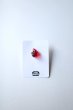 画像1: mahana       fire earrings・clear red small (1)
