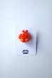 画像1: mahana       caterpillar earrings・normal orange big (1)