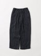 画像3: FOLL       khadi cotton stripe pants・navy (3)