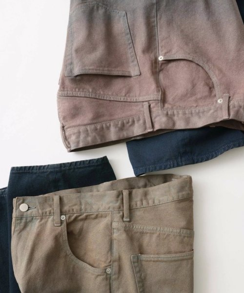 画像4: FOLL       indigo layer dye wardrobe jeans・brown (4)