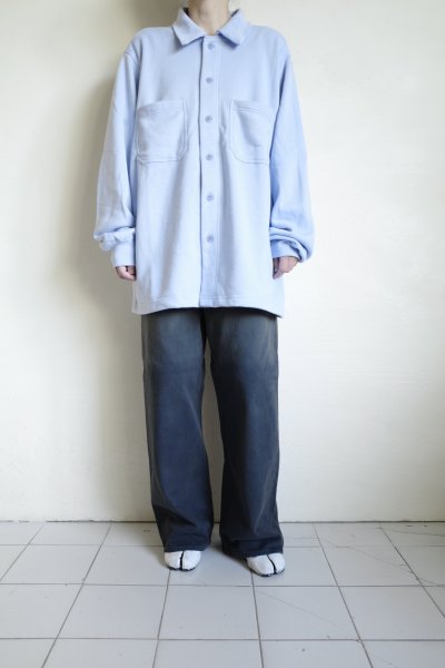 画像15: FOLL       superfine cotton sweat shirt blouson・blue (15)