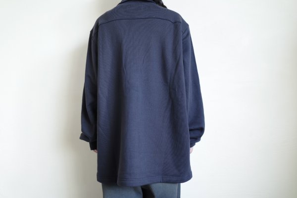 画像10: FOLL       superfine cotton sweat shirt blouson・navy (10)
