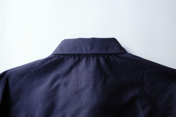 画像6: FOLL       washed broad daily shirt・navy (6)