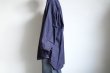 画像8: FOLL       washed broad daily shirt・navy (8)