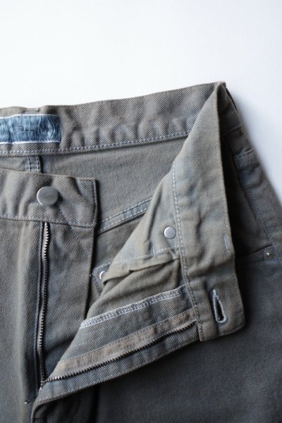 画像2: FOLL indigo layer dye wardrobe jeans・camel